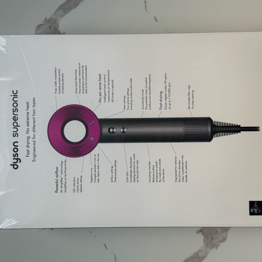 Dyson Supersonic Hair Dryer in Fuchsia and Black
